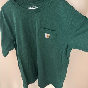 Carhartt Forest Green Tee with Pocket